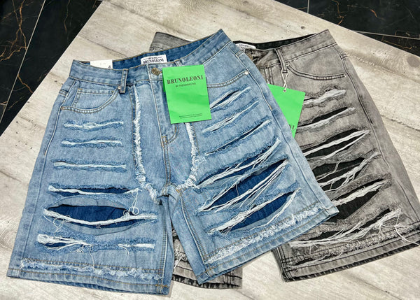 Bermuda Jeans strappo