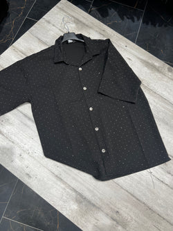Camicia maniche corte Brillantini