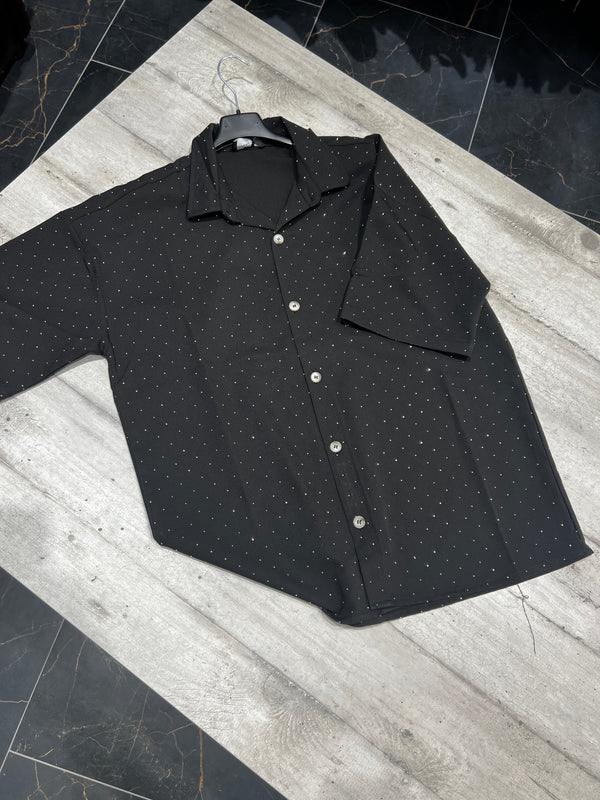 Camicia maniche corte Brillantini