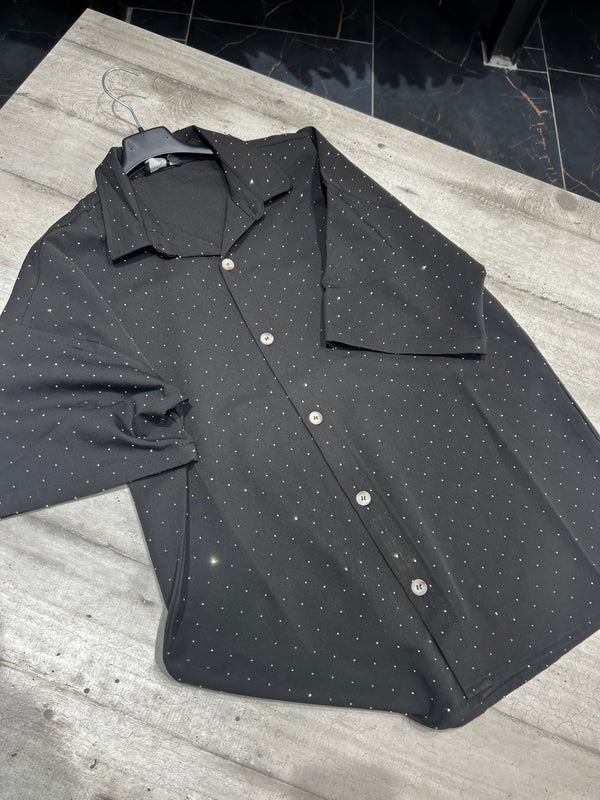 Camicia maniche corte Brillantini