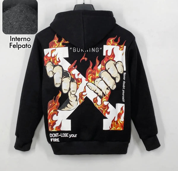 Felpa bambino stampa OFF