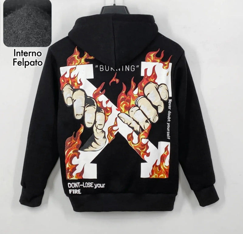 Felpa bambino stampa OFF