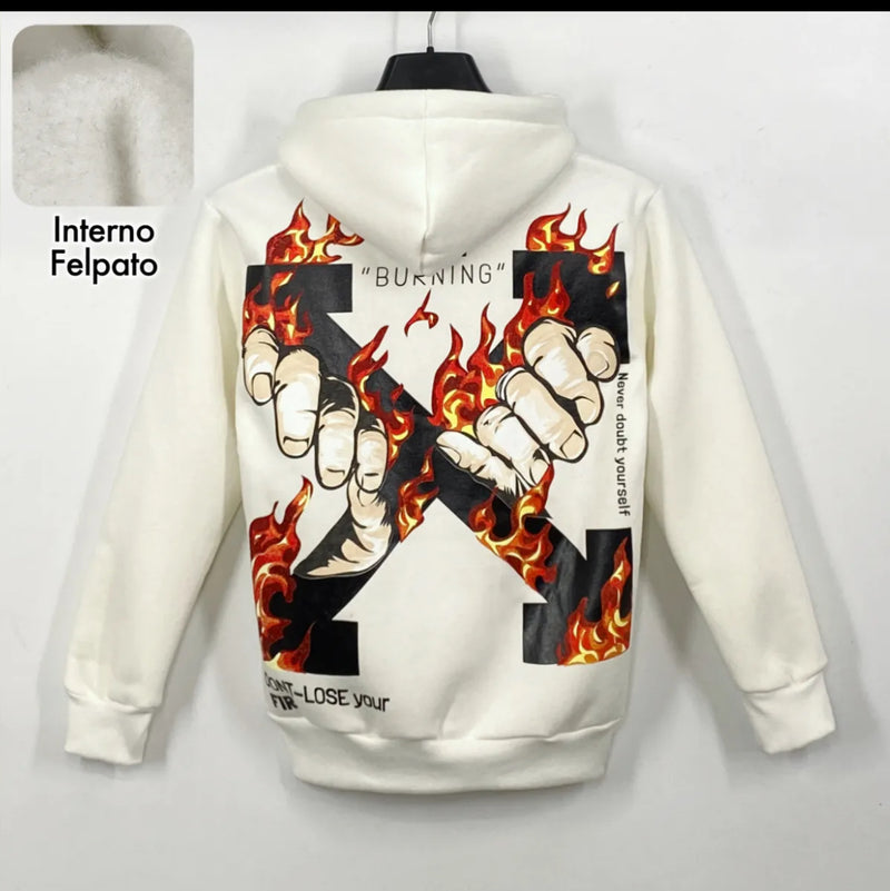 Felpa bambino stampa OFF