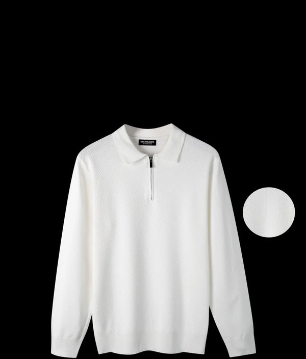 Maglia di Filo Bruno Leoni zip motivo