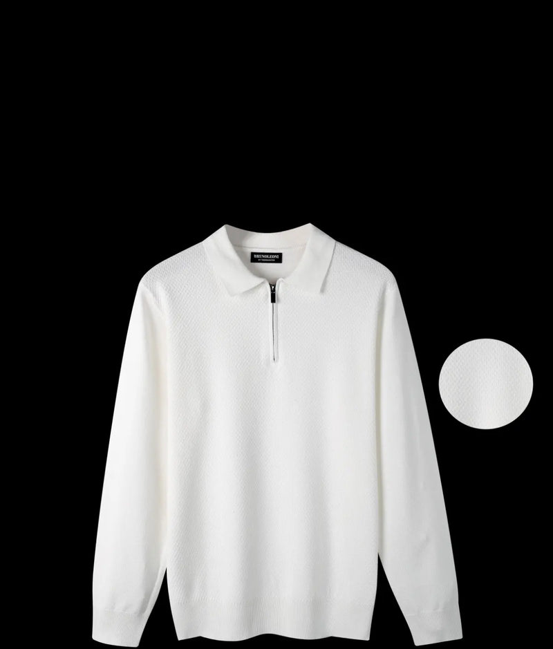 Maglia di Filo Bruno Leoni zip motivo