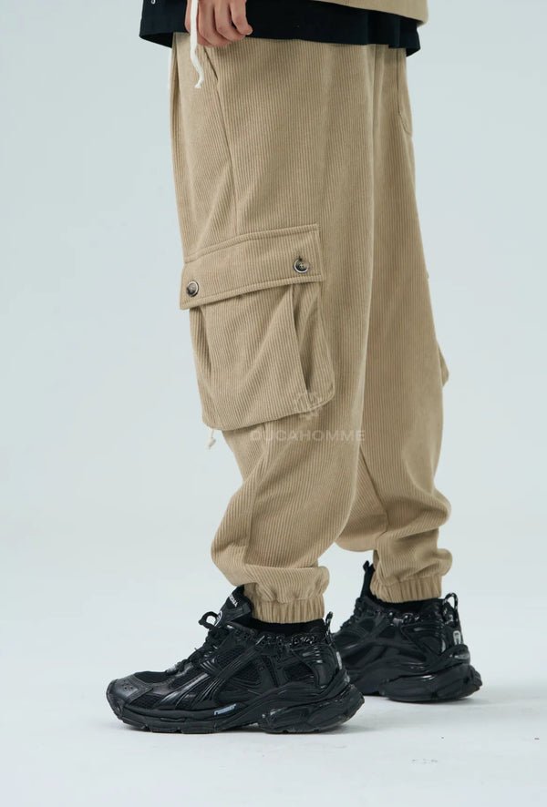 Pantalone Cargo a Costine