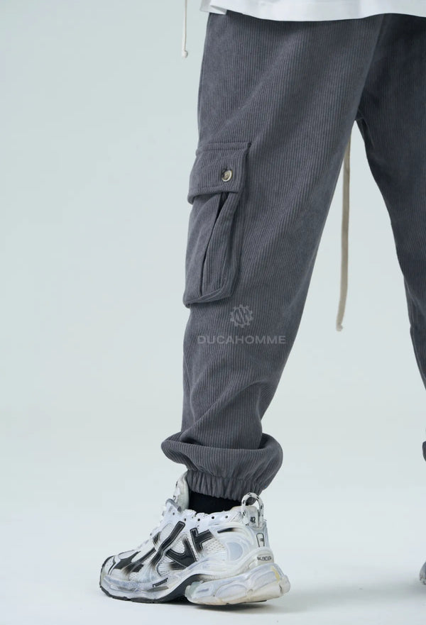 Pantalone Cargo a Costine