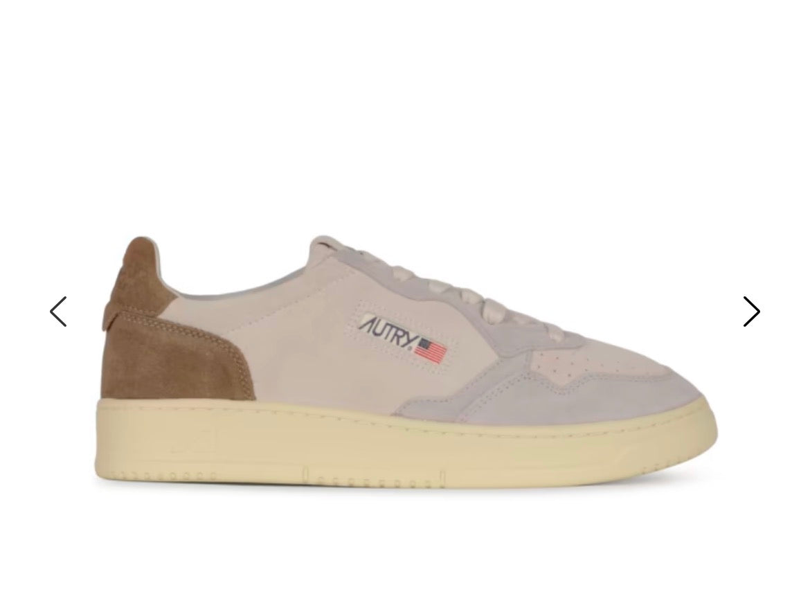 Autry Medalist Low Beige Brown