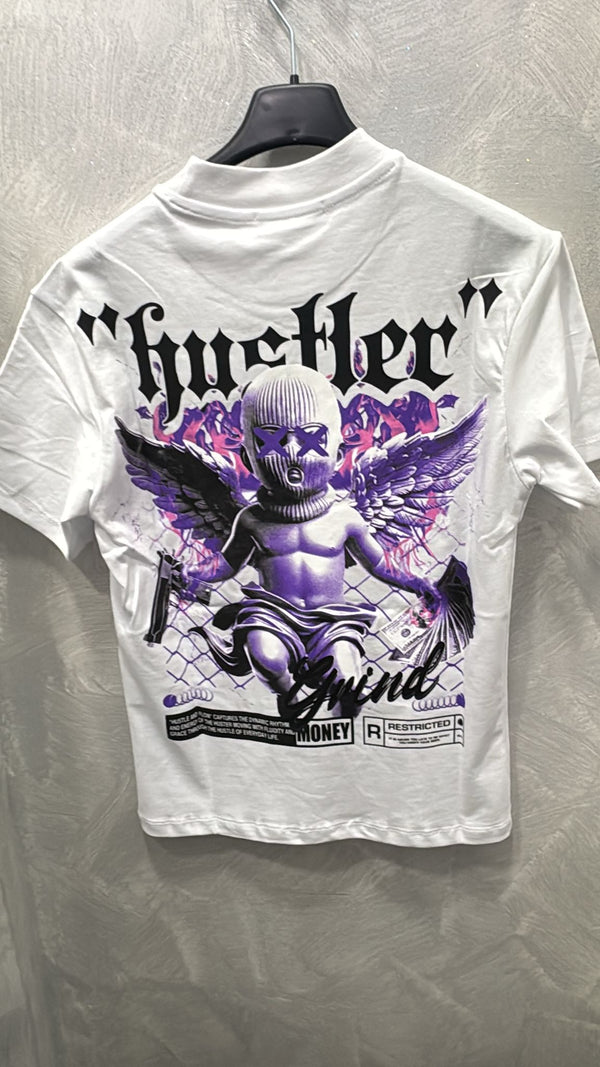 T-shirt con stampa angelo Junior