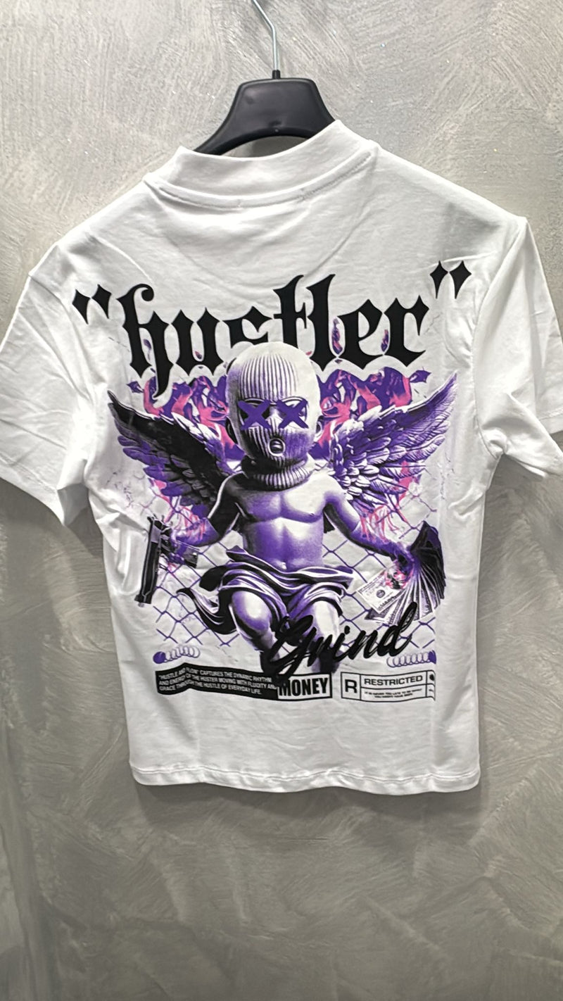 T-shirt con stampa angelo Junior