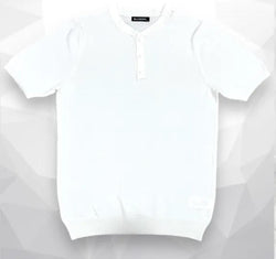 T-shirt filo con bottoni