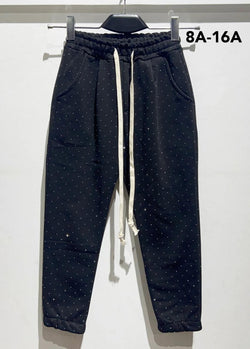 Pantalone tuta Junior con Brillantini