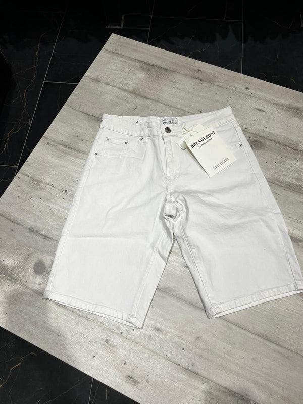 Bermuda jeans bianco