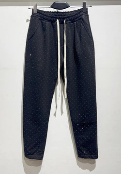 Pantalone cargo felpato