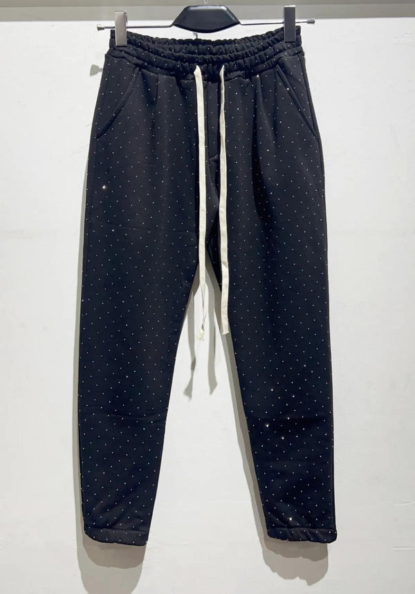 Pantalone cargo felpato