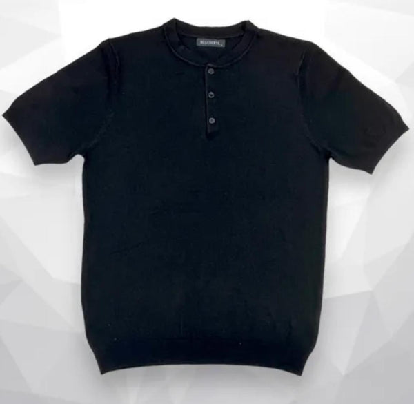 T-shirt filo con bottoni