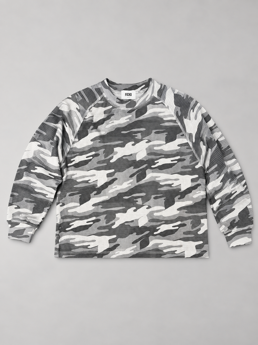 Longsleeve Camo Grigio | Numero 23 Albano